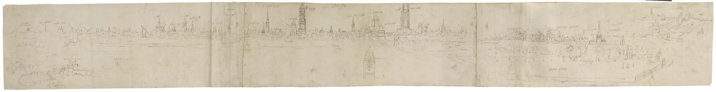 Preliminary Sketch for a View of Bruges from the South-West, 1558